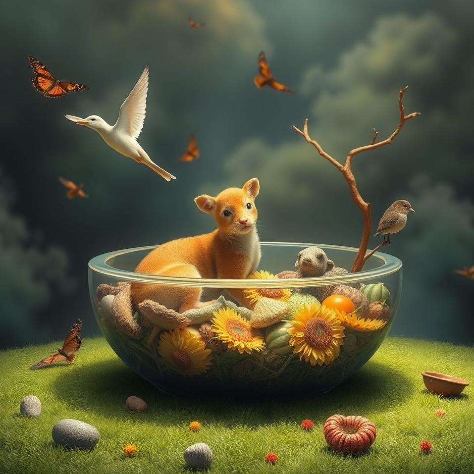Dream : An animal bowl in a dream