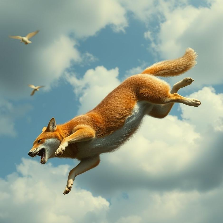 Dream : An animal falling from the air in a dream
