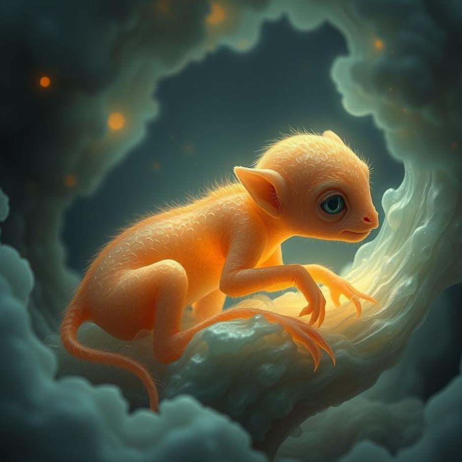 Dream : An animal fetus in a dream