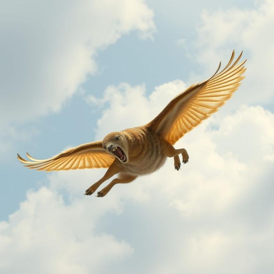Dream : An animal flying in a dream
