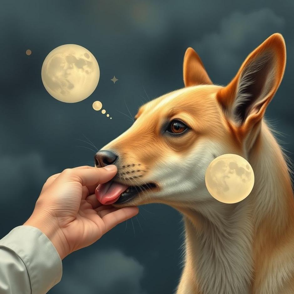 Dream : An animal licking your hand in a dream