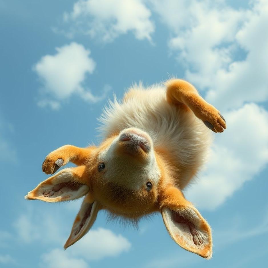 Dream : An animal upside down in a dream