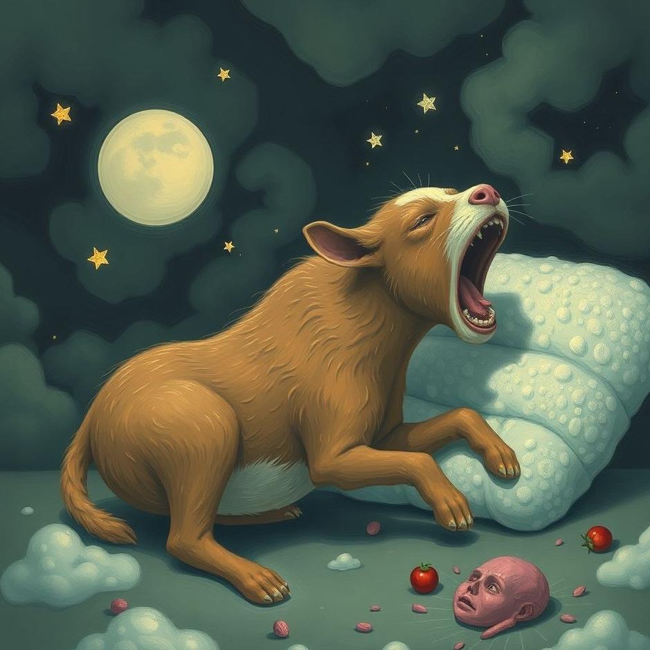 Dream : An animal vomiting in a dream