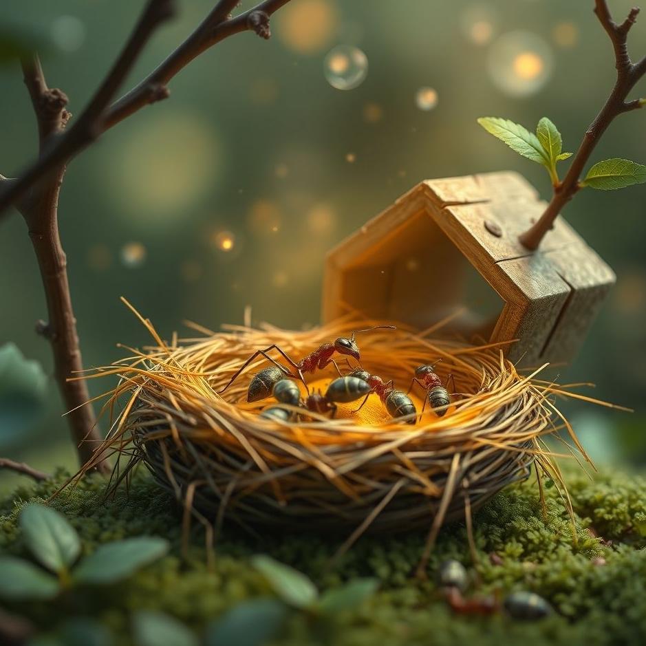 Dream : An ant nest at home in a dream