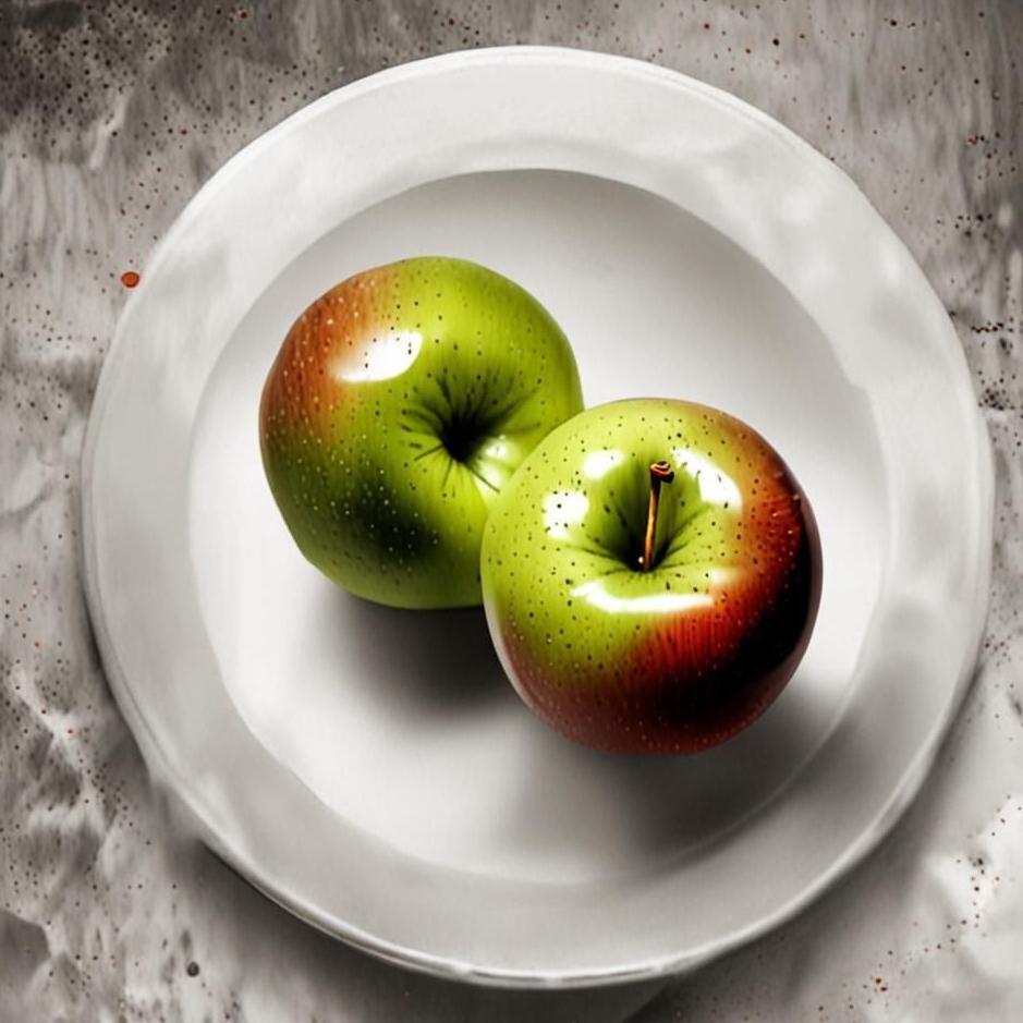 Dream : An apple split in two in a dream