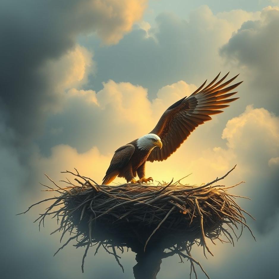 Dream : An eagle's nest at home in a dream