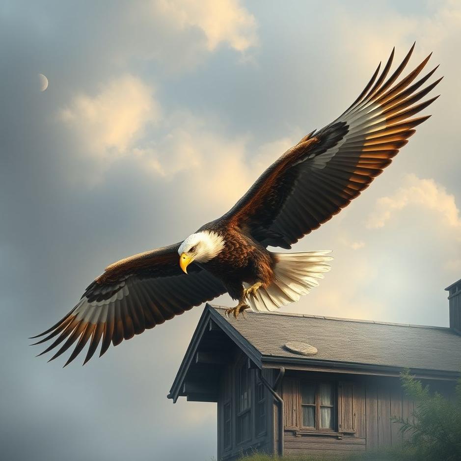 Dream : An eagle at home in a dream