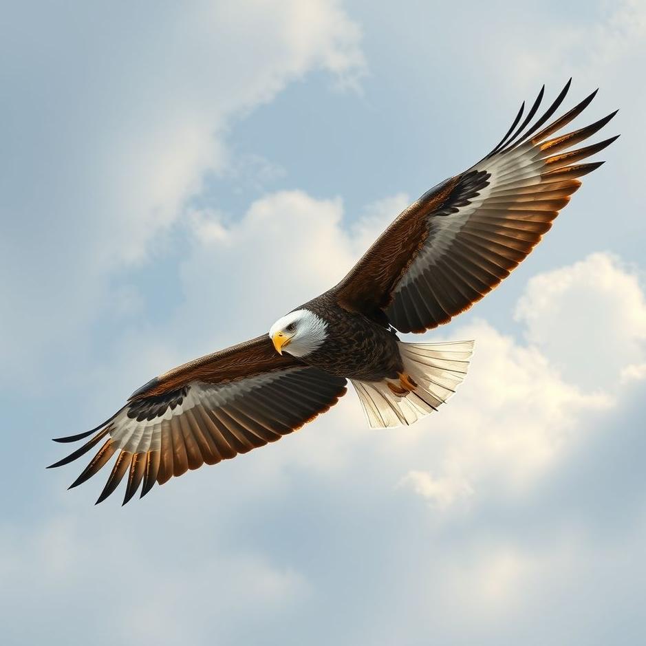 Dream : An eagle in the air in a dream