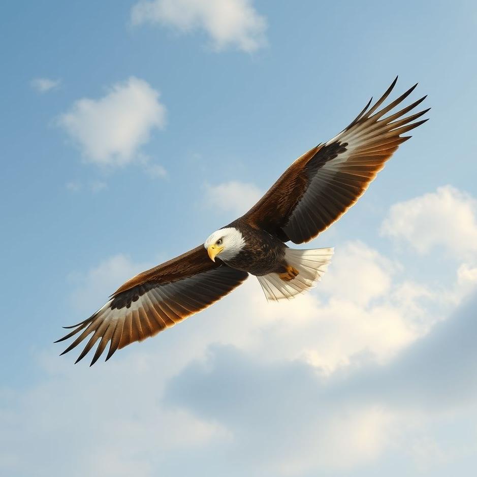 Dream : An eagle in the sky in a dream