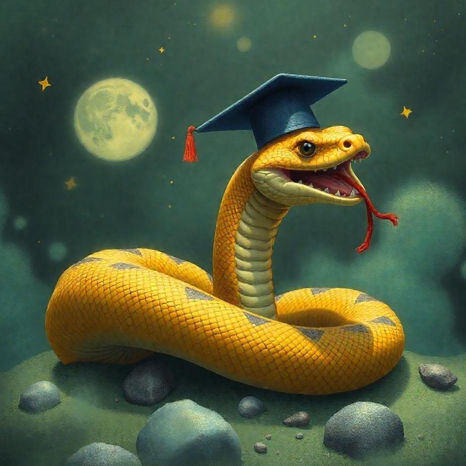 Dream : An educated snake in a dream