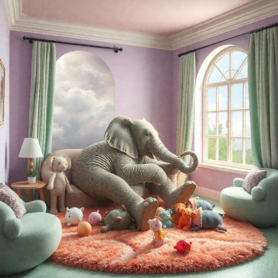 Dream : An elephant at home in a dream
