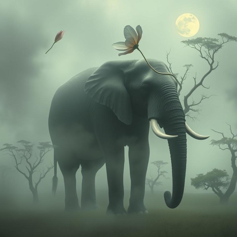 Dream : An elephant being slaughtered in a dream