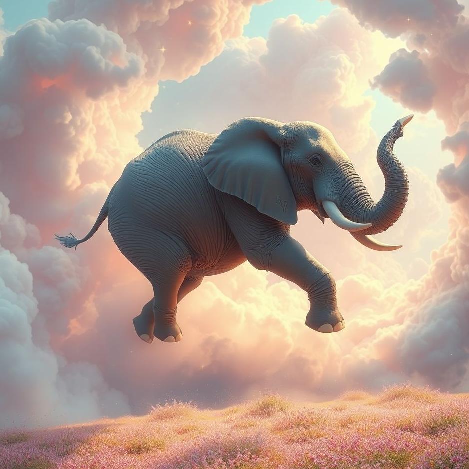 Dream : An elephant fall in a dream