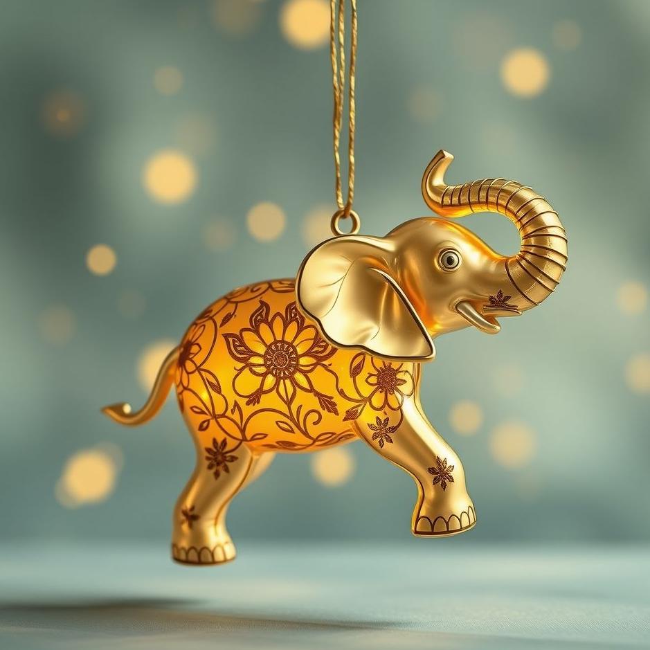 Dream : An elephant ornament in a dream