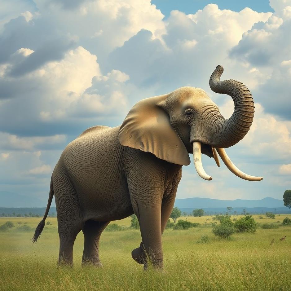 Dream : An elephant picture in a dream