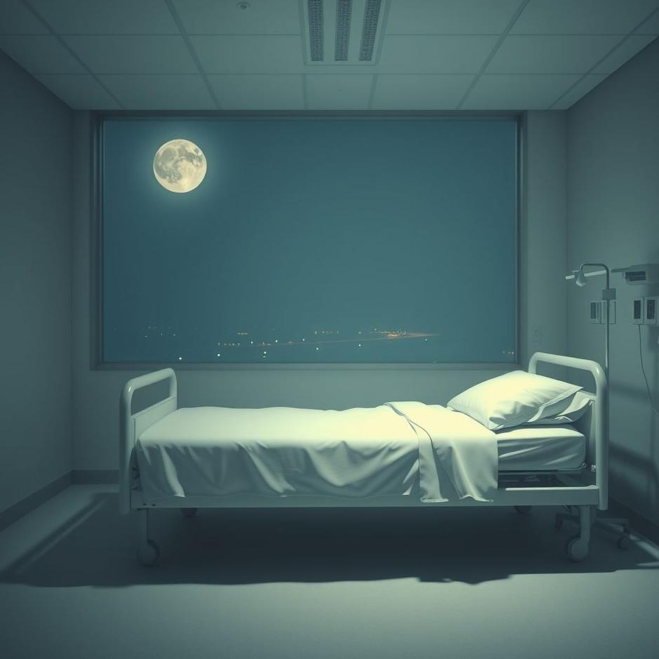 Dream : An empty bed in a hospital in a dream