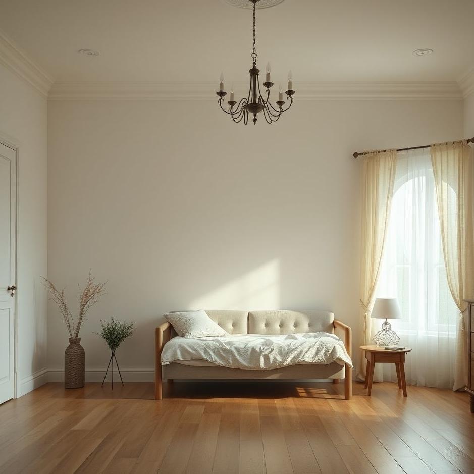 Dream : An empty room at home in a dream