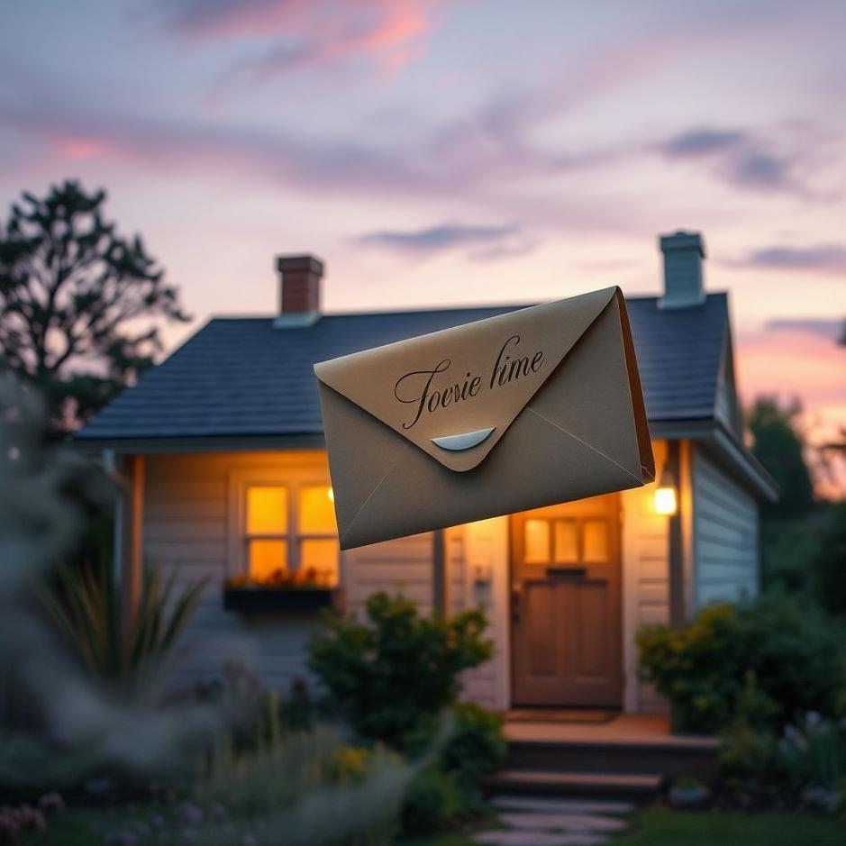Dream : An envelope come to your home in a dream