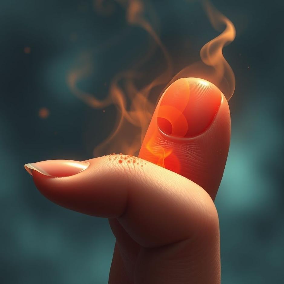 Dream : An inflamed finger in a dream