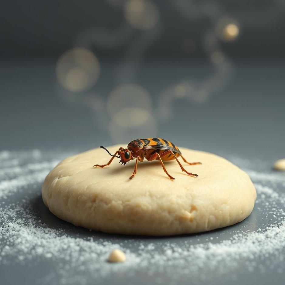Dream : An insect in dough in a dream