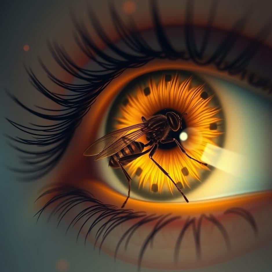 Dream : An insect in the eye in a dream