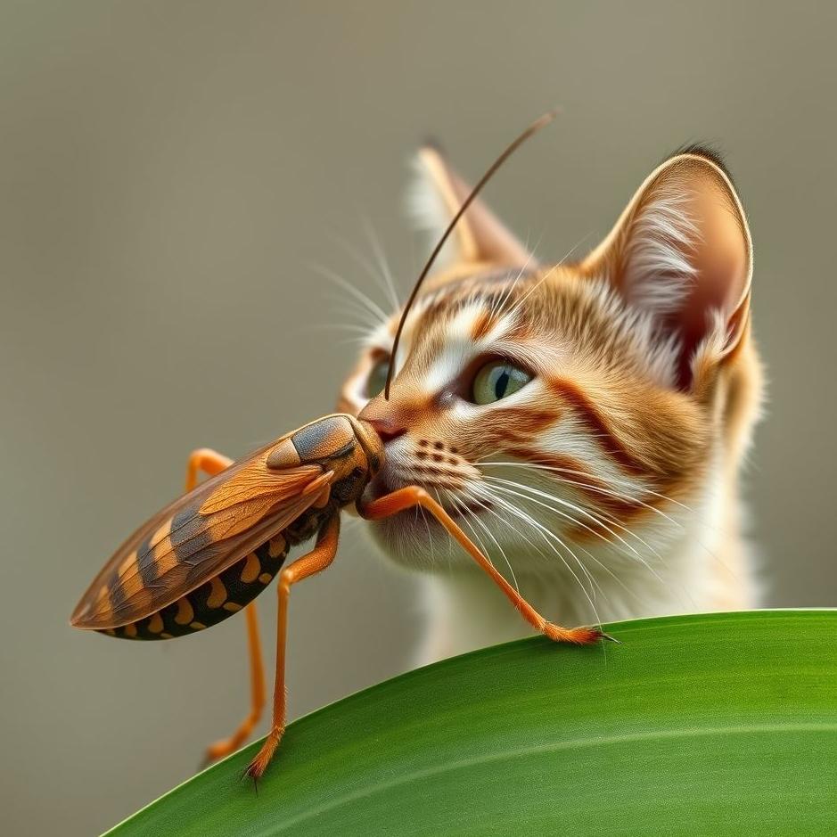 Dream : An insect turning into a cat 
