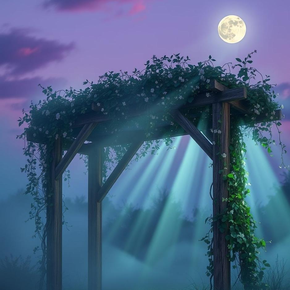 Dream : An old arbor in a dream