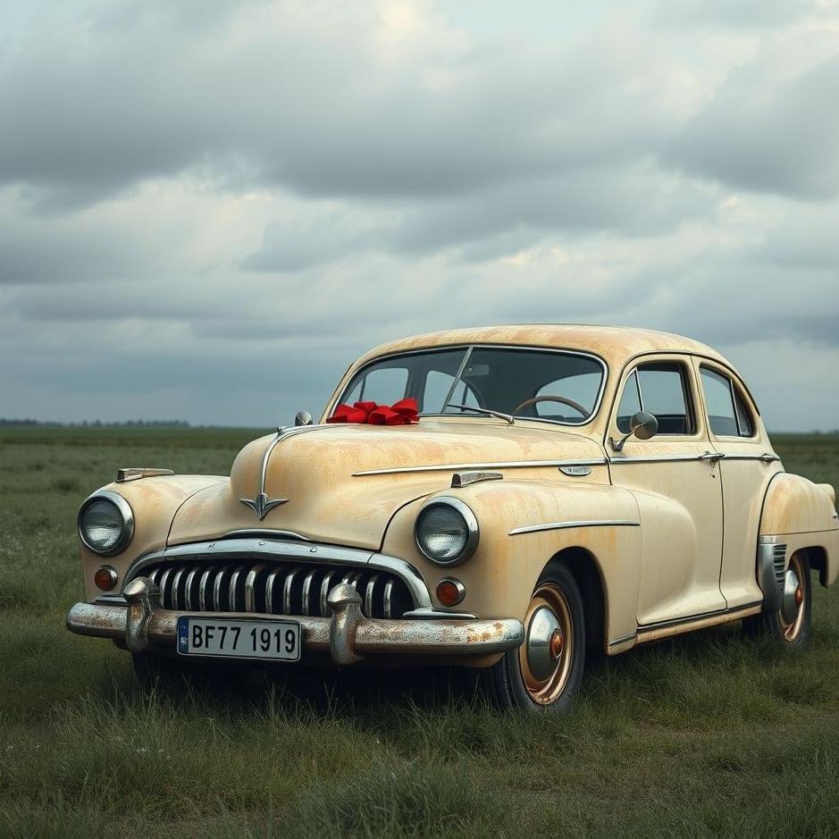 Dream : An old car as a gift in a dream