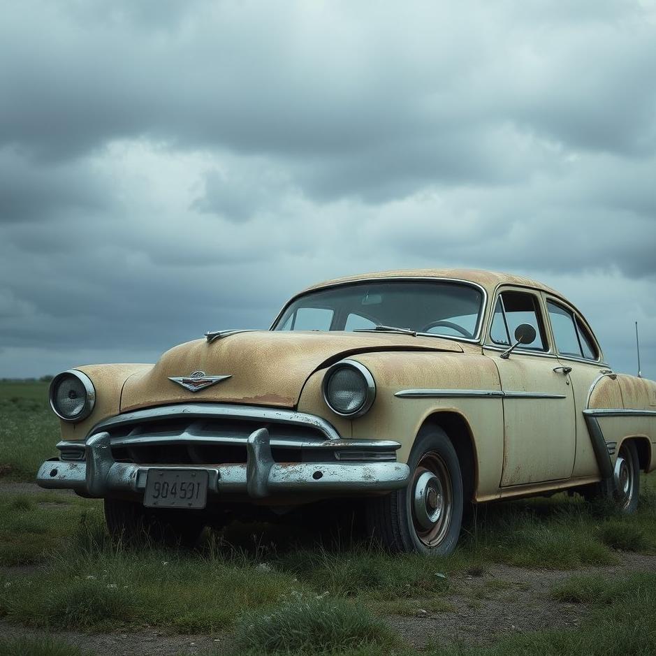 Dream : An old car breaking down in a dream