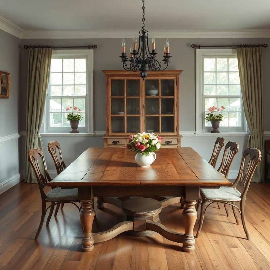 Dream : An old dining table in a dream