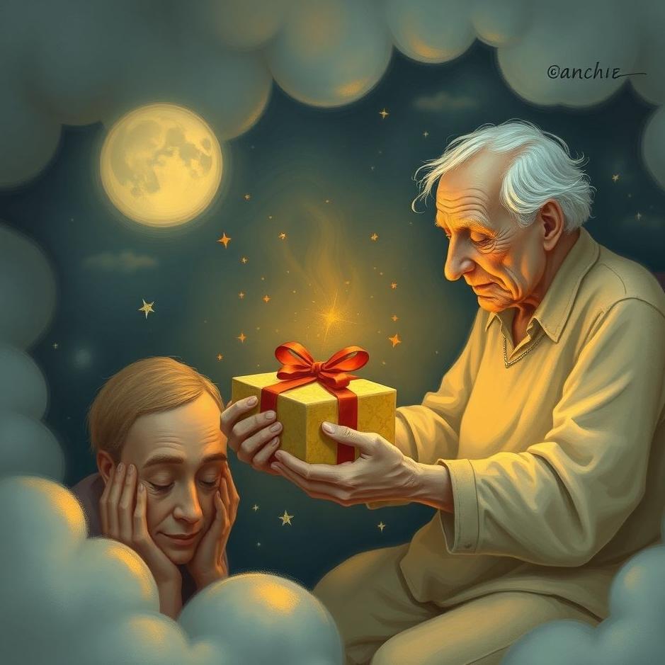 Dream : An old friend giving a gift in a dream