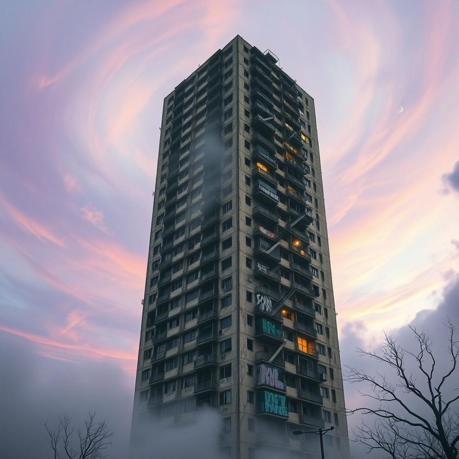 Dream : An old high-rise building in a dream