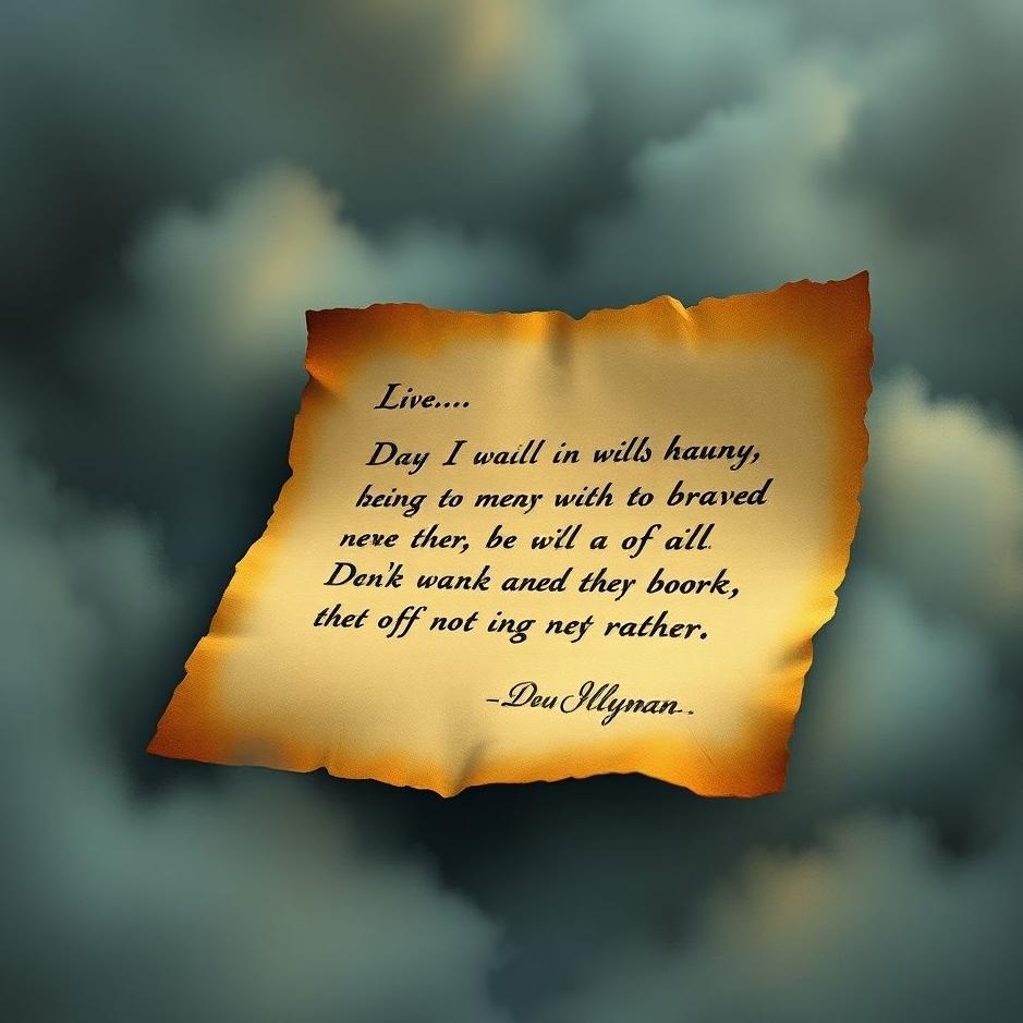 Dream : An old letter in a dream