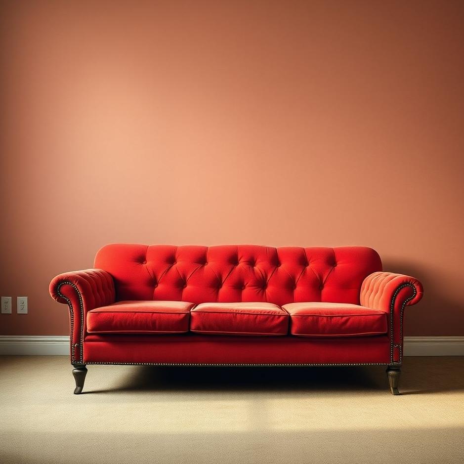Dream : An old red sofa in a dream