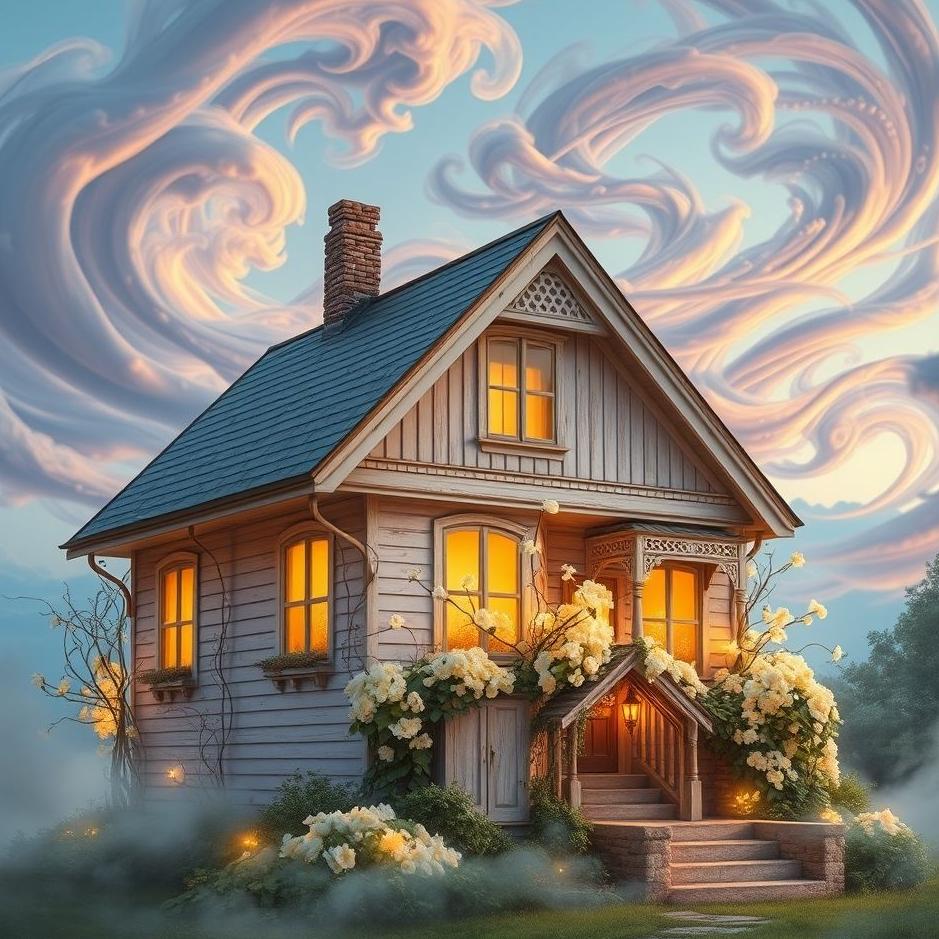 Dream : An old-style house in a dream