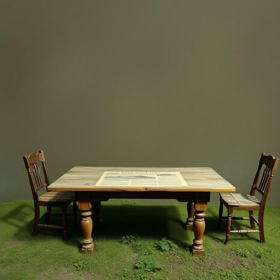 Dream : An old table in a dream