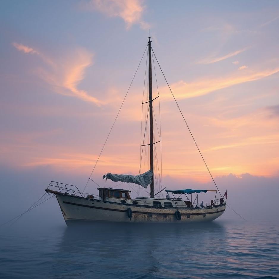 Dream : An old yacht in a dream