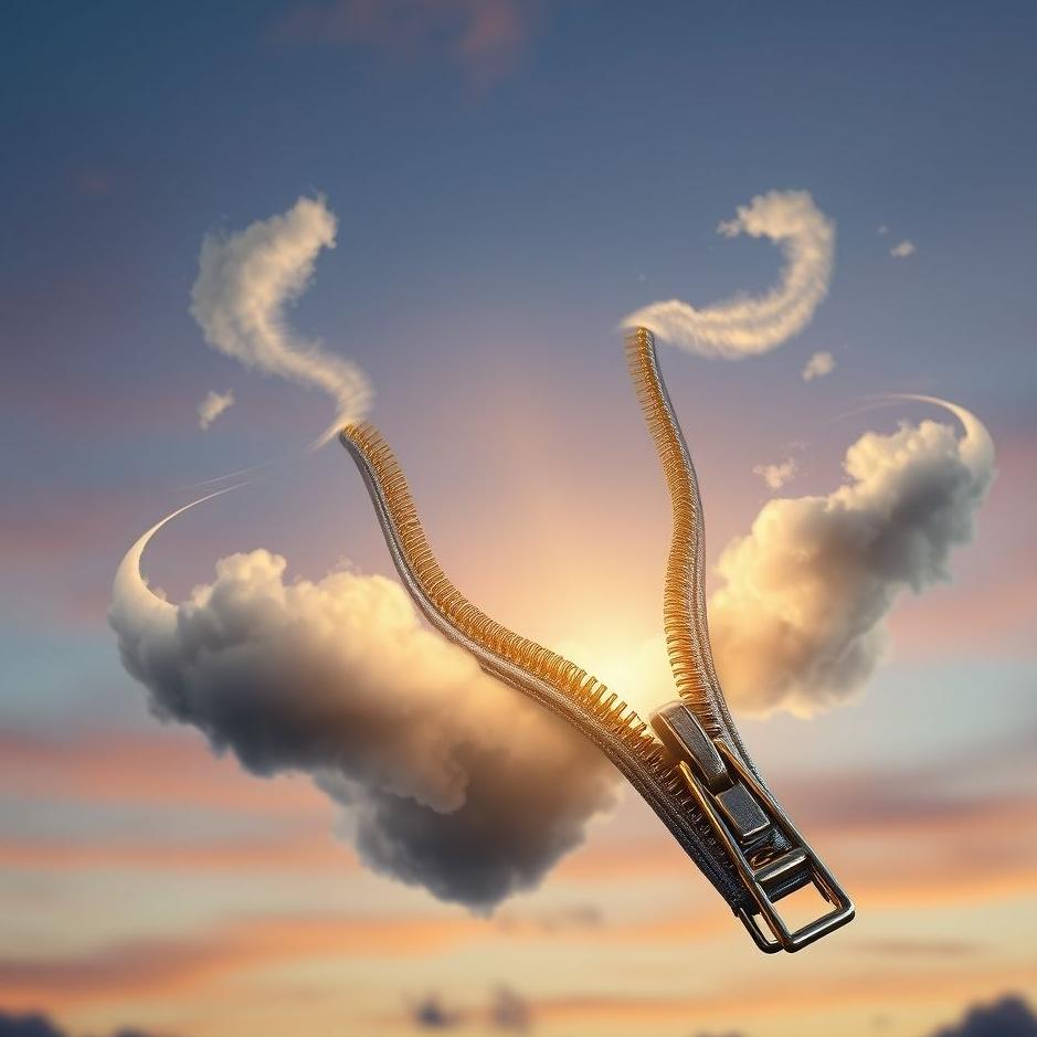 Dream : An open zipper in a dream