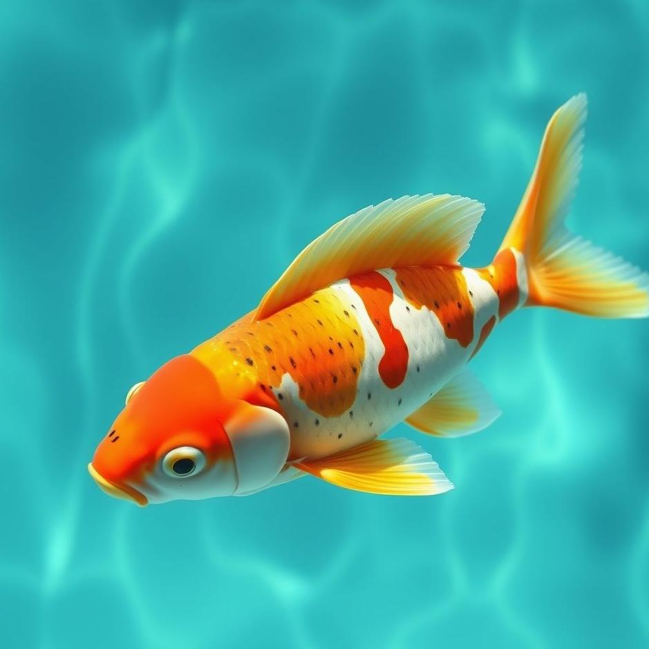 Dream : An ornamental fish in a pool in a dream