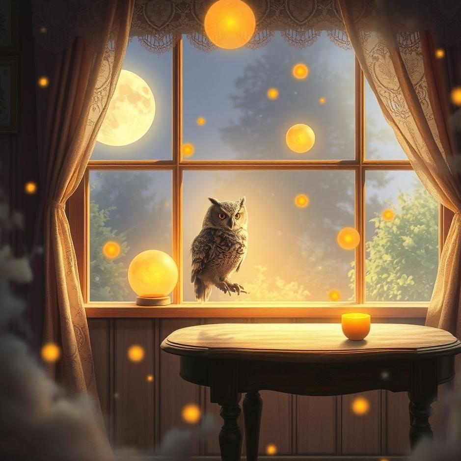 Dream : An owl at home in a dream