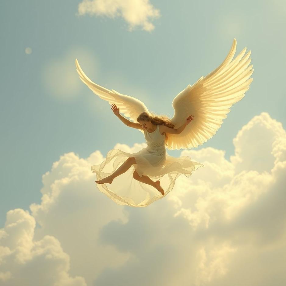 Dream : Angel flying in a dream