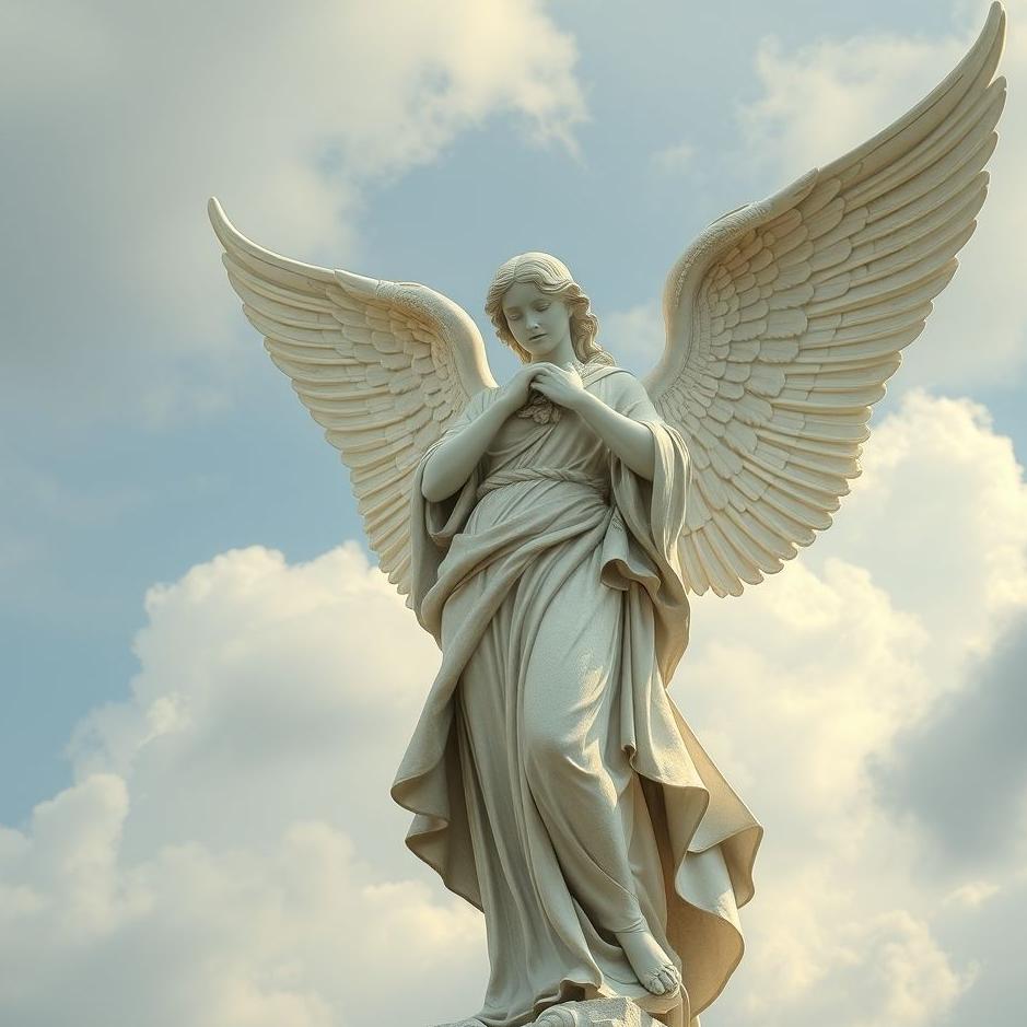 Dream : Angel statue in a dream
