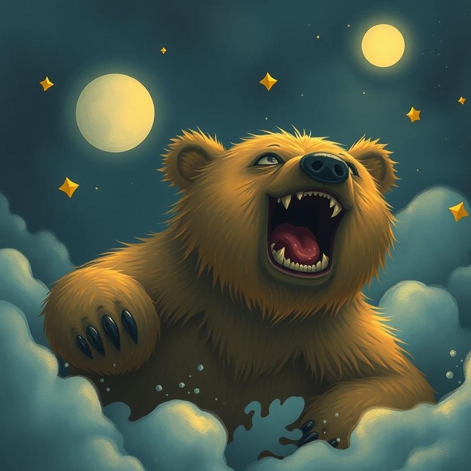 Dream : Angry bear in a dream