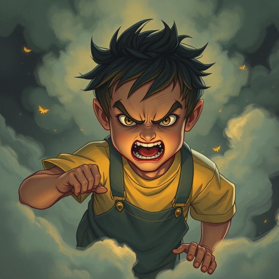 Dream : Angry boy in a dream
