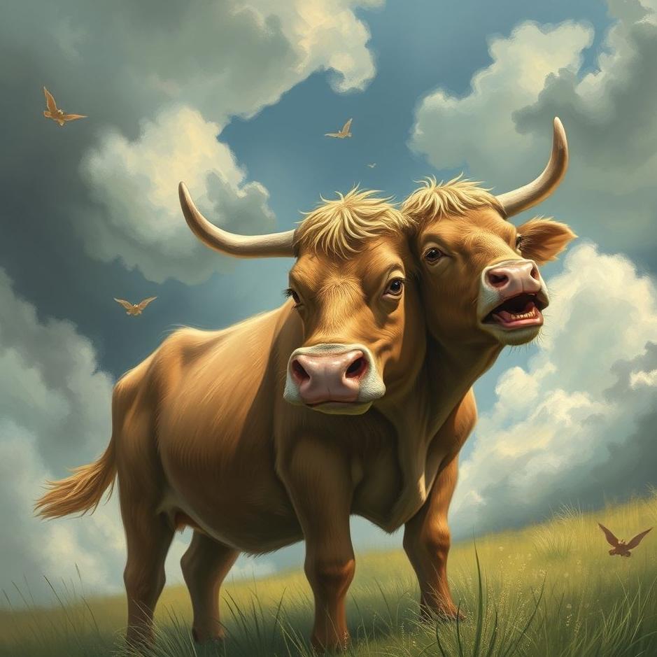 Dream : Angry calf in a dream