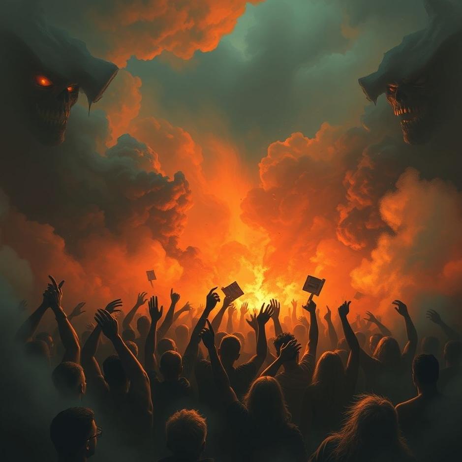 Dream : Angry crowd in a dream