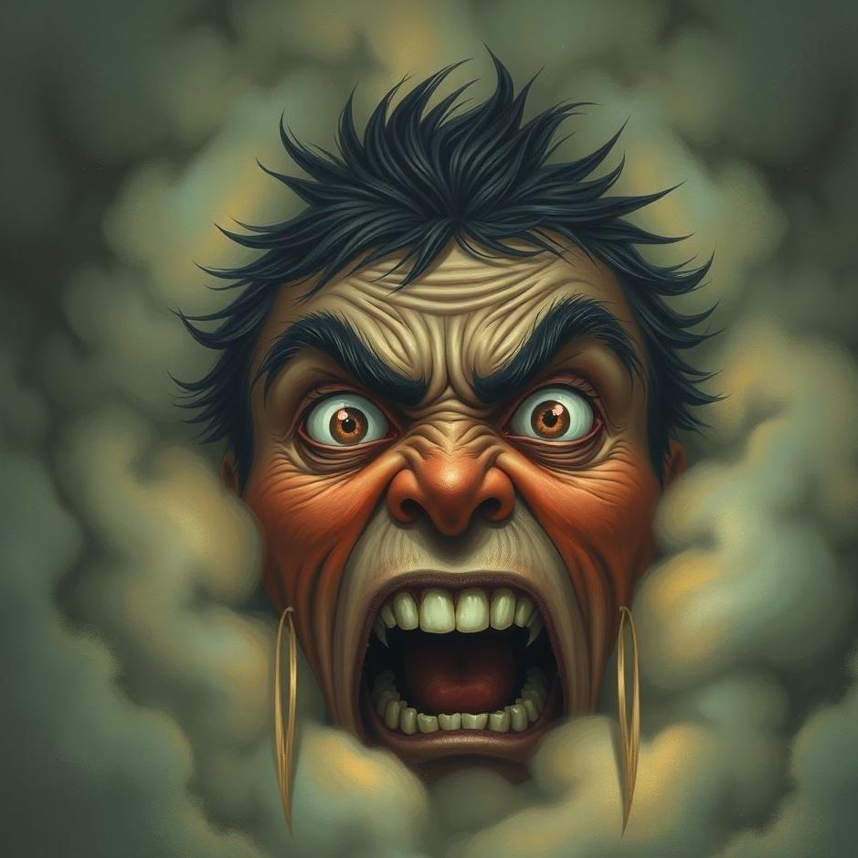 Dream : Angry face in a dream