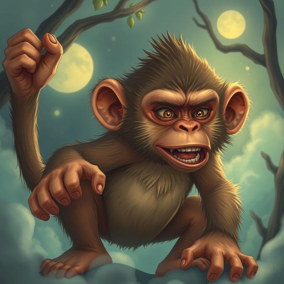 Dream : Angry monkey in a dream