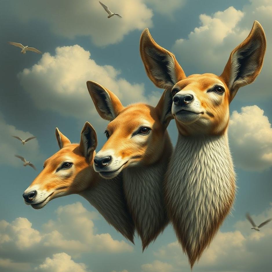 Dream : Animal heads in a dream