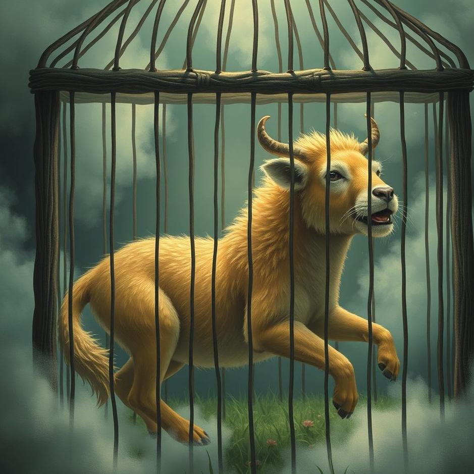 Dream : Animal in a cage in a dream